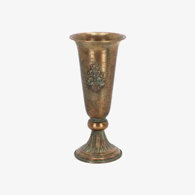 Dunelm Fallen Fruits Aged Metal Flower Vase