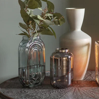 Dunelm Hattie Grey Vase Grey