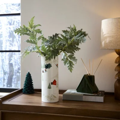 Dunelm Alpine Scene Ceramic Vase