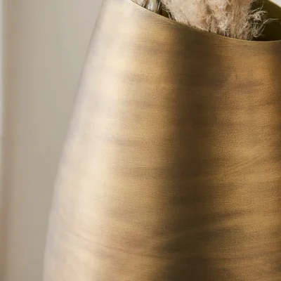 Dunelm Curved Metal Bullet Vase