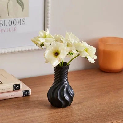 Dunelm Organic Twist Ceramic Bud Vase