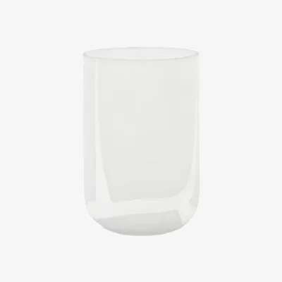 Dunelm Cedar & Sage Gallery Direct Murcia Handblown Glass Swirl White Vase