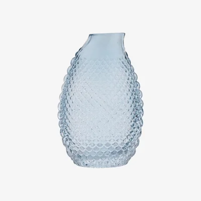 Dunelm Hestia Blue Textured Glass Vase
