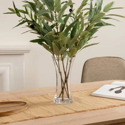 Dunelm Hourglass Glass Vase