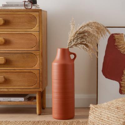 Dunelm Ceramic Vase 58cm Butterscotch Yellow