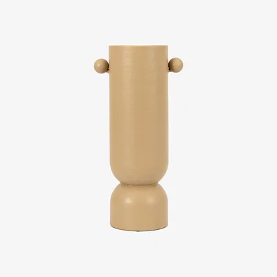 Dunelm Buckley Large Modern Metal Vase Pebble