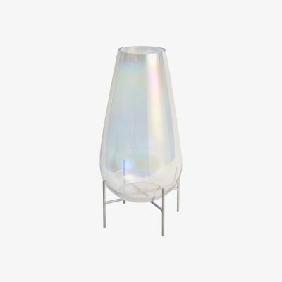 Dunelm 5A Large Lustre Glass Vase Clear
