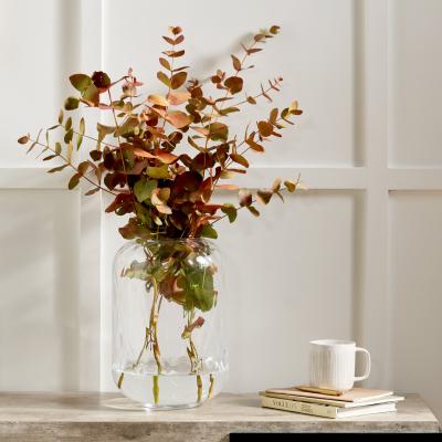 Dunelm Clear Glass Diamond Optic Vase
