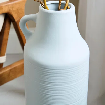Dunelm Ceramic Floor Vase Blue