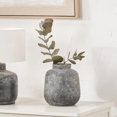 Dunelm Vulcan Grey Volcanic Stoneware Vase