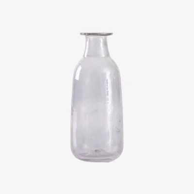 Dunelm Set of 2 Halwill Glass Bud Vases Grey