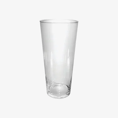 Dunelm 30cm Clear Conical Vase Clear