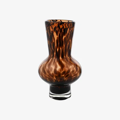 Dunelm Hestia Tortoise Shell Glass Vase