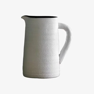 Dunelm Cedar & Sage Stenson White Jug Vase