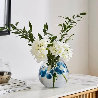 Dunelm Luxe Galaxy Wide Glass Vase