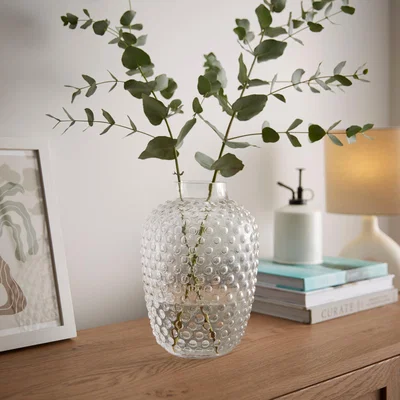 Dunelm Bubble Glass Rounded Vase