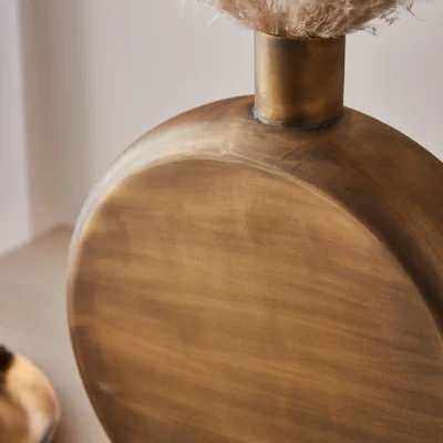 Dunelm Metal Flat Bottle Vase