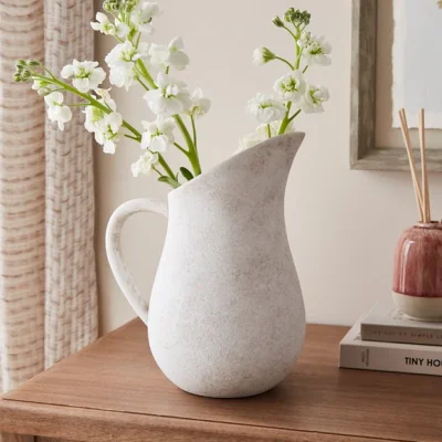 Dunelm Concrete Effect Stoneware Jug Vase