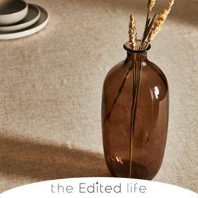 Dunelm Brown Recycled Glass Bottle Vase Brown