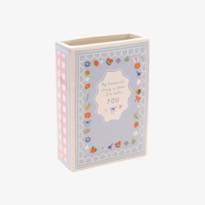 Dunelm Love Life When I'm With You Ceramic Book Vase
