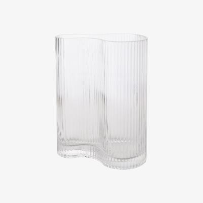 Dunelm Hestia Ribbed Glass Vase