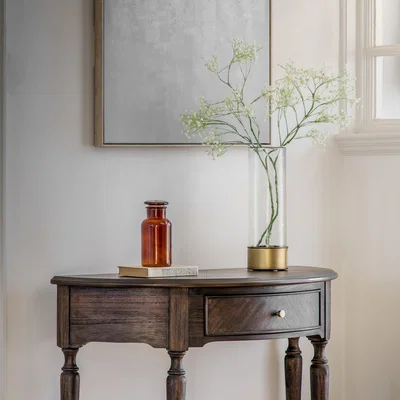 Dunelm Haltoft Medium Antique Bronze Glass Vase Bronze