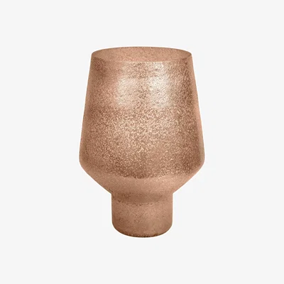 Dunelm Opulent Tall Curved Metallic Glass Vase Metallic Gold