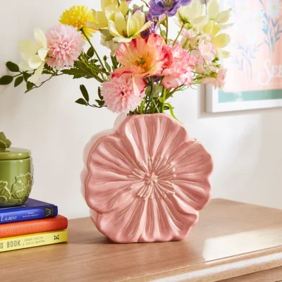 Dunelm Novelty Poppy Shaped Vase
