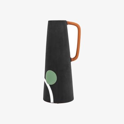 Dunelm Cardea Abstract Terracotta Jug Vase MultiColoured