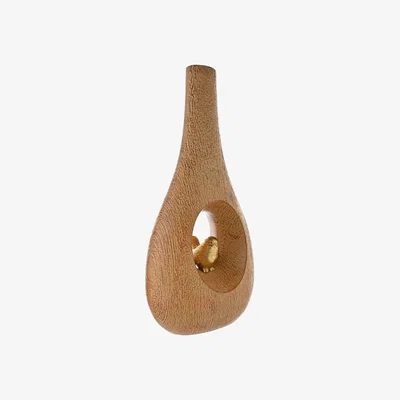 Dunelm Hestia Bird Wood Effect Vase