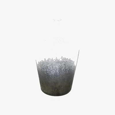 Dunelm Verre Stem Frosted Glass Vase Blue