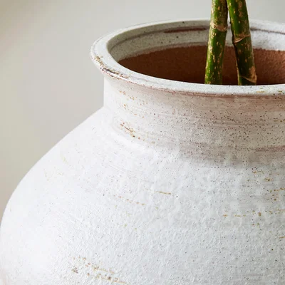 Dunelm Traditional Stone Vase Concrete Effect