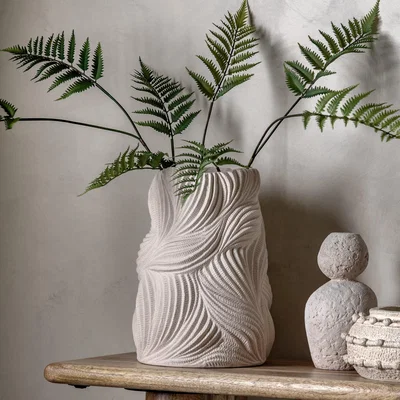 Dunelm Odessa Stoneware Vase Natural