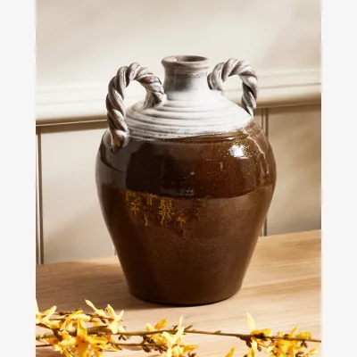 Dibor Two Tone Terracotta Vase