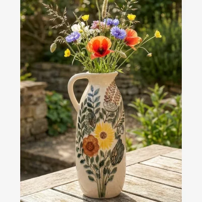 Dibor Antique Floral Meadow Jug