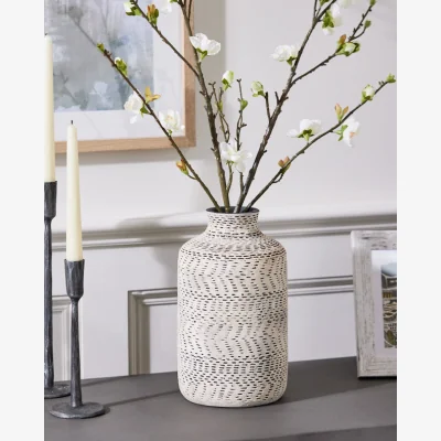 Dibor Welte Textured Stoneware Vase