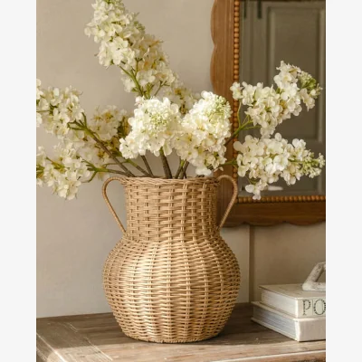 Dibor Wicker Urn Vase