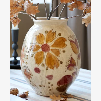 Dibor Chatsworth Auburn Floral Vase
