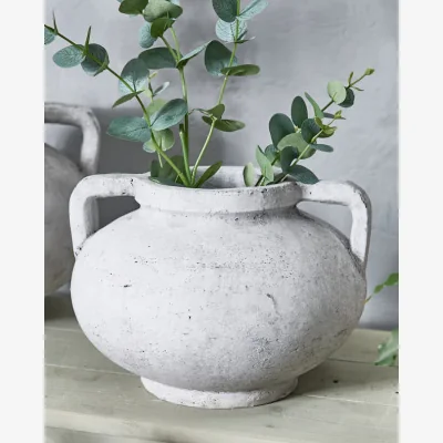 Dibor Antique Style Grey Pelike Vase