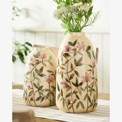 Dibor Summer Pink Floral Blossom Vase