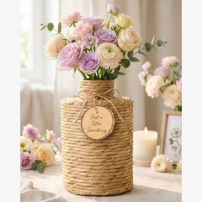 Dibor Personalised Water Hyacinth Vase Gift