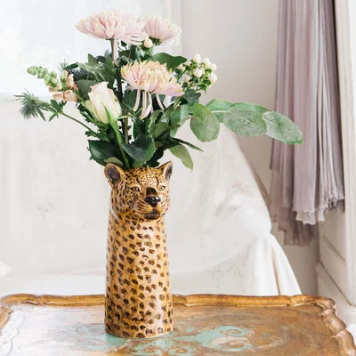 Graham & Green Leopard Flower Vase