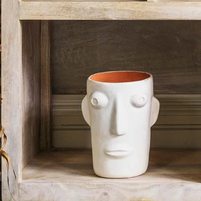 Graham & Green Graham and Green Amos White Face Vase