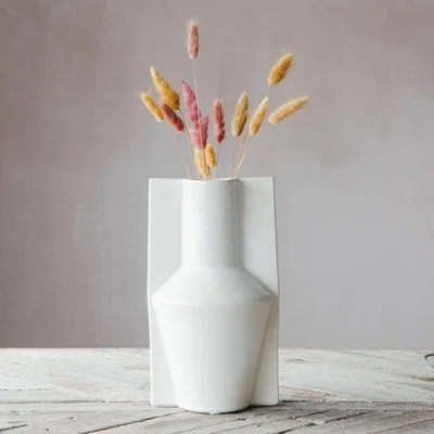 Graham & Green Tall Off White Vase
