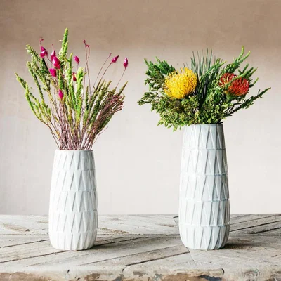 Graham & Green Large White Glazed Vase
