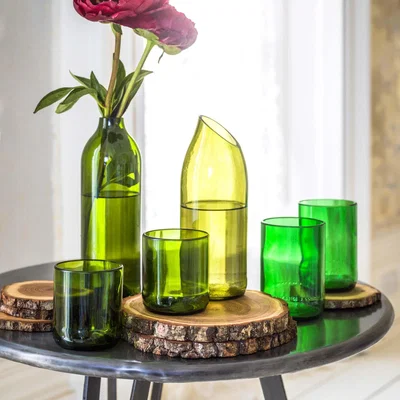 Graham & Green Recycled Wine Bottle Vase