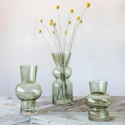 Graham & Green Graham and Green Large Green Glass Sphere Vase