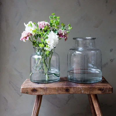 Graham & Green Large Wide Glass Vase