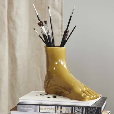 Graham & Green Olive Foot Vase