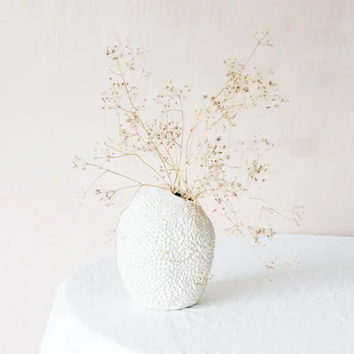 Graham & Green White Jackfruit Vase